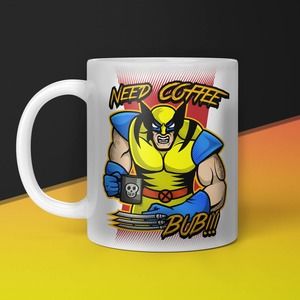 X-MEN WOLVERINE Need Coffee Mug, Marvel Comics Gift -White